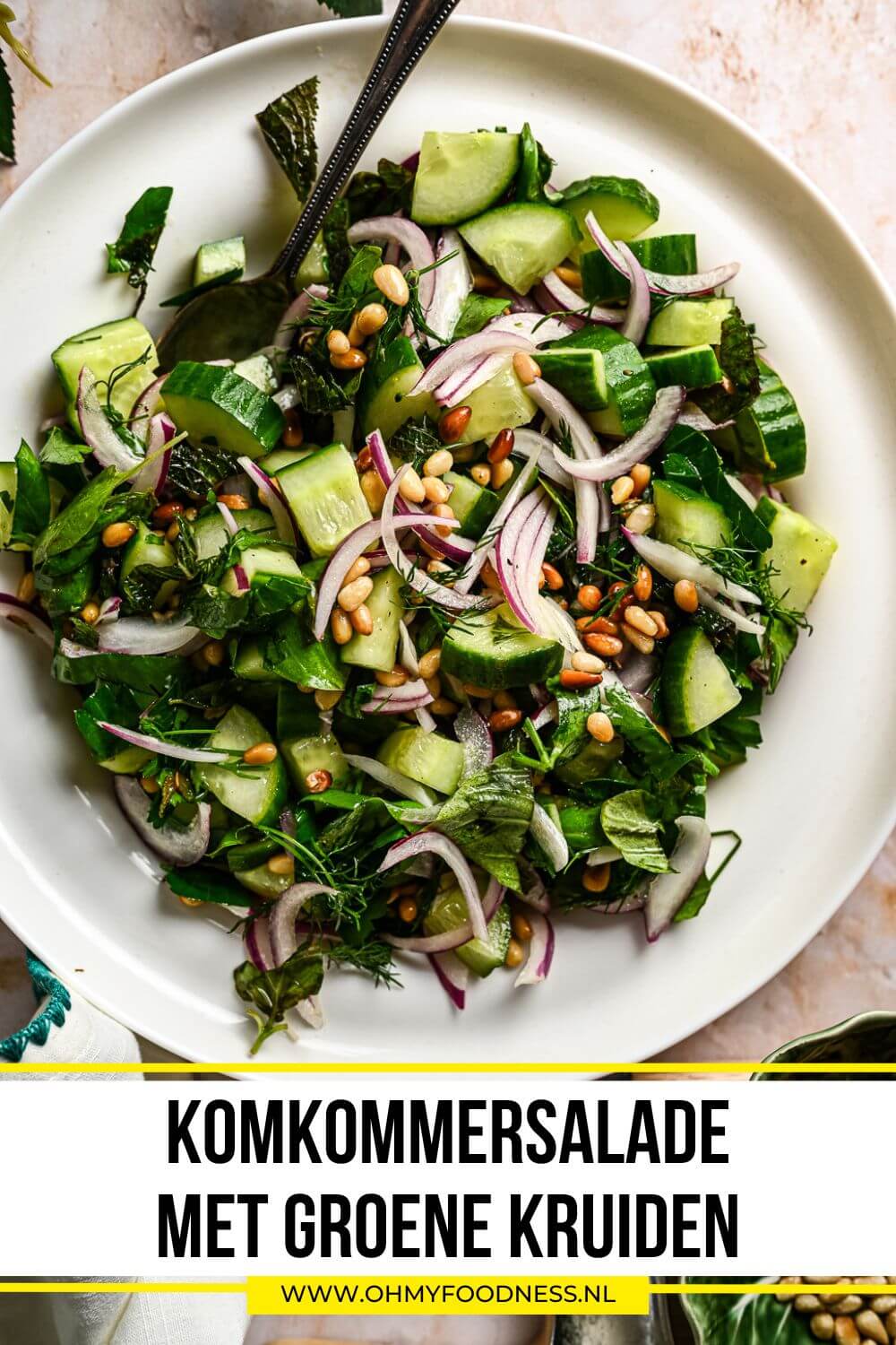 Komkommersalade recept rode ui