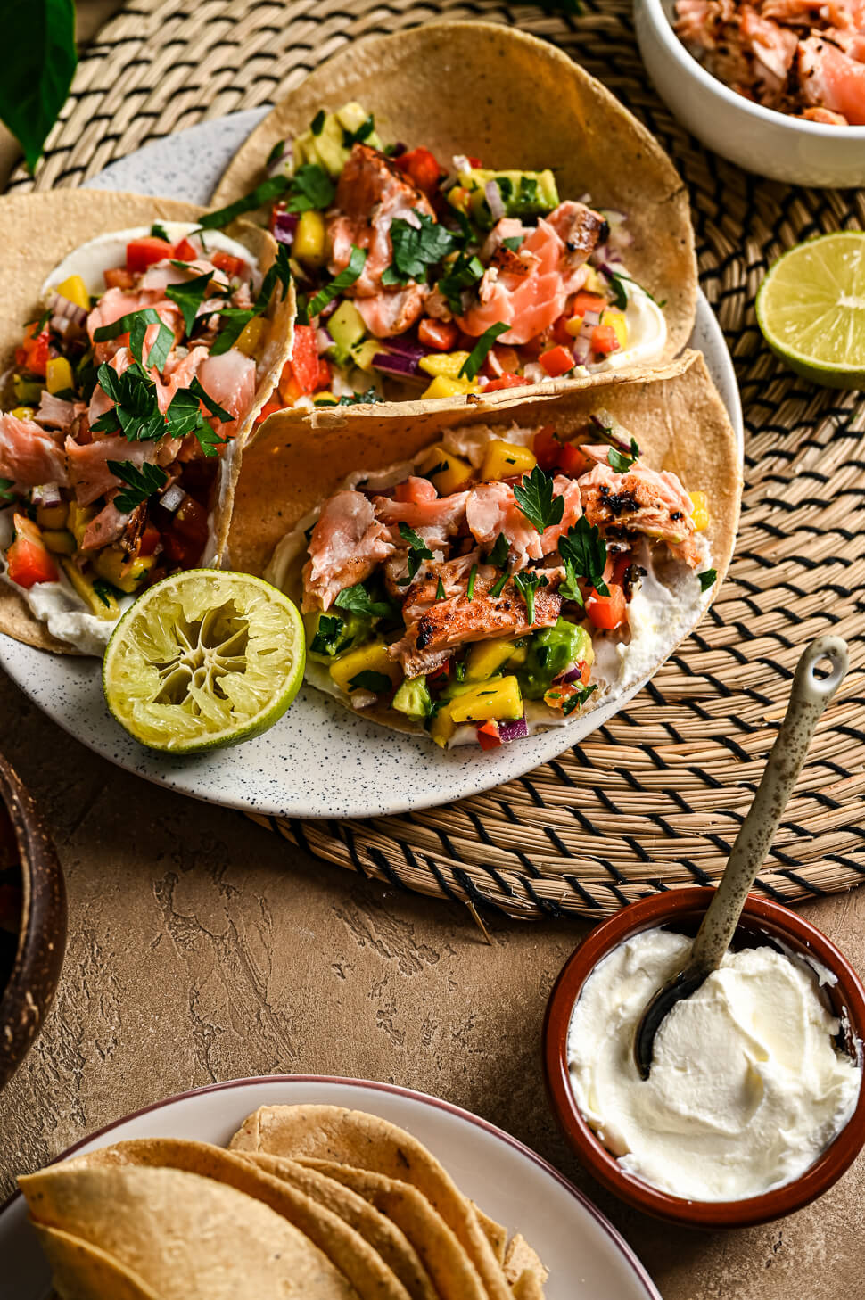 Zalm taco's