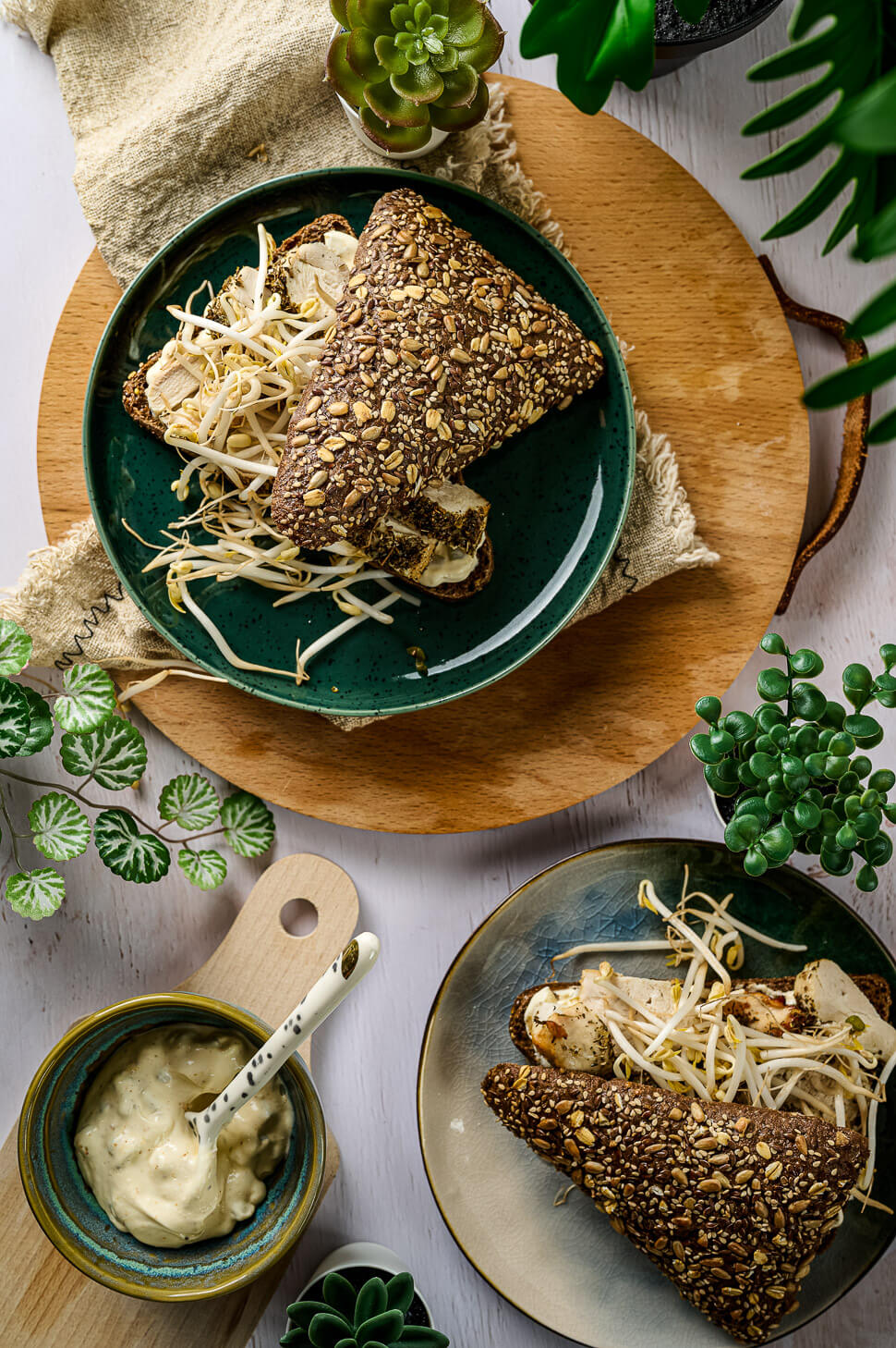 Belengde broodjes voor lunch