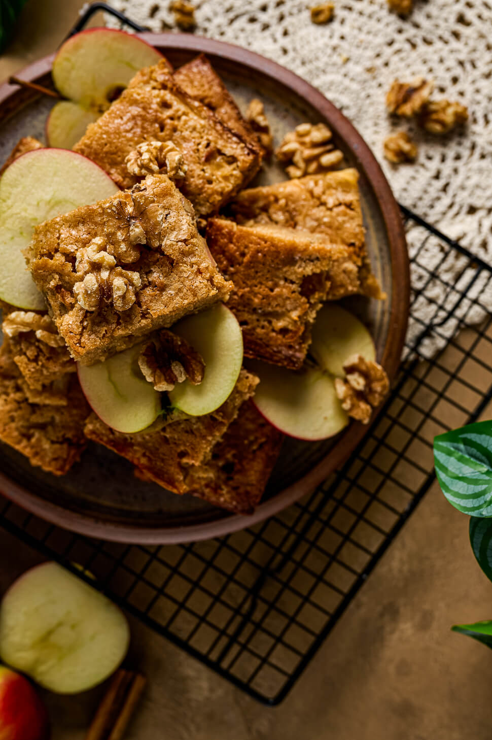 Blondies met walnoten