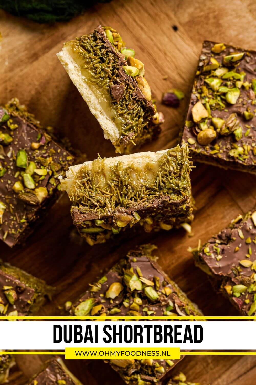 Shortbread recept met 'Dubai' vulling 7 Dubai shortbread