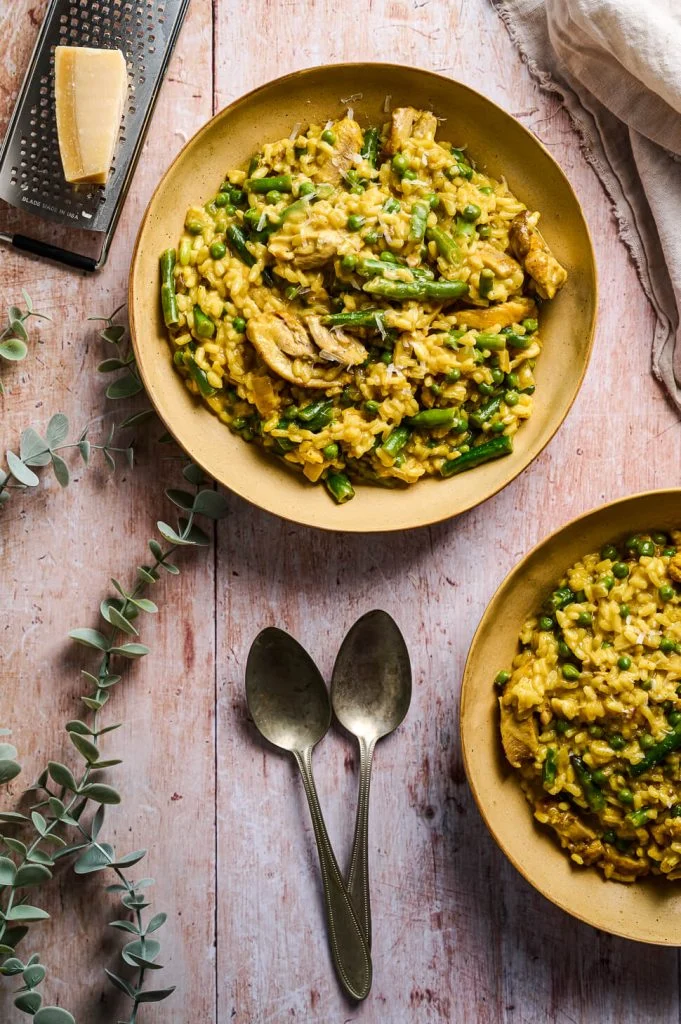 Kip kerrie risotto recept