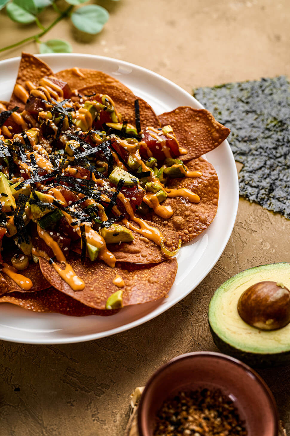 Poké nacho's met tonijn 6 nachos maken pokebowl