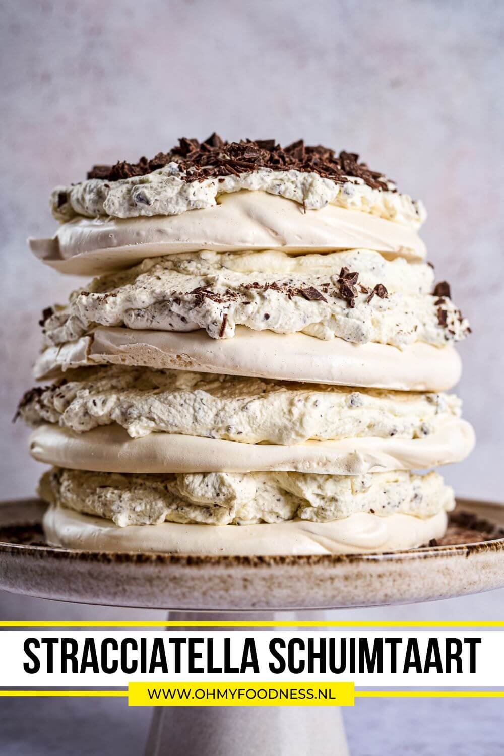 schuimtaart slagroom chocolade