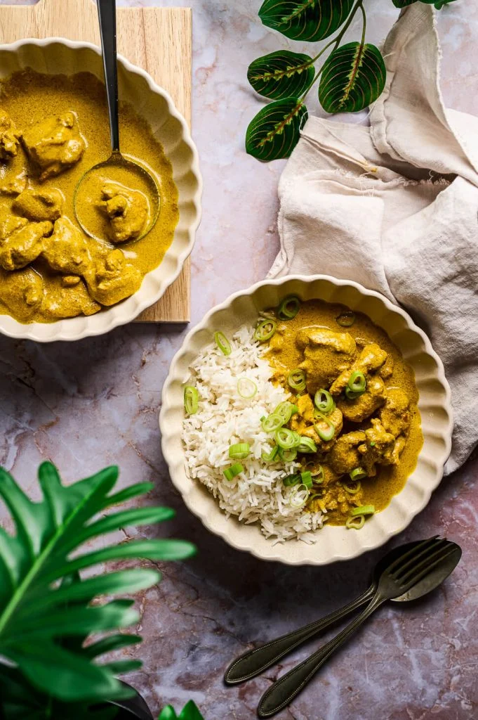 Slowcooker kip kerrie