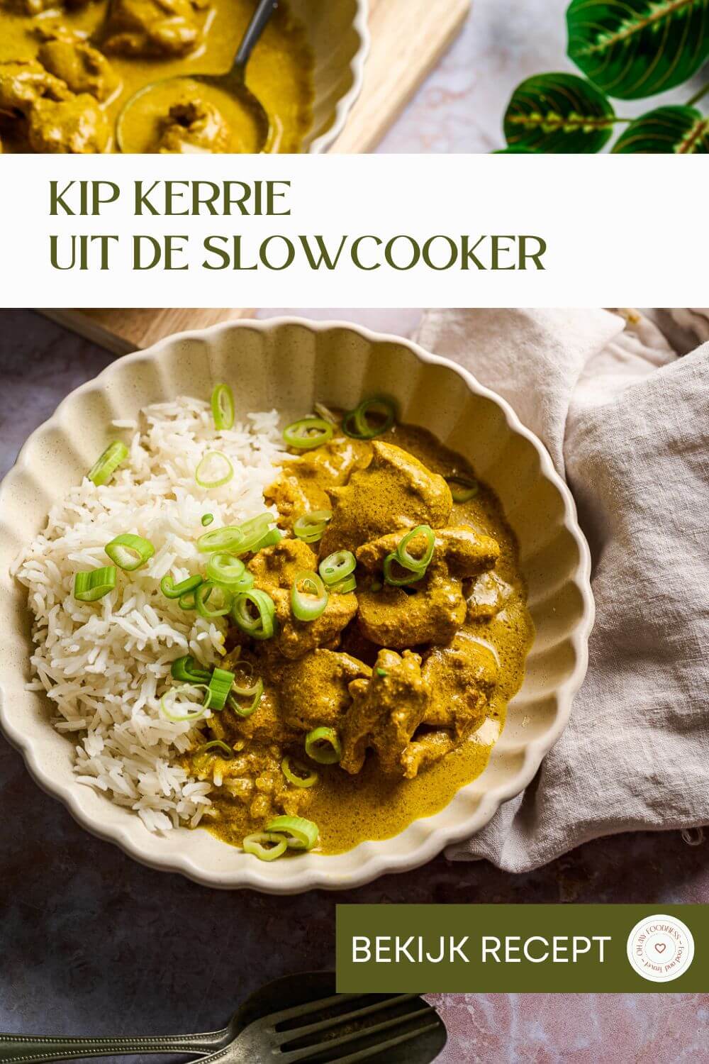Kip kerrie uit de slowcooker 5 Slowcooker kip kerrie recept