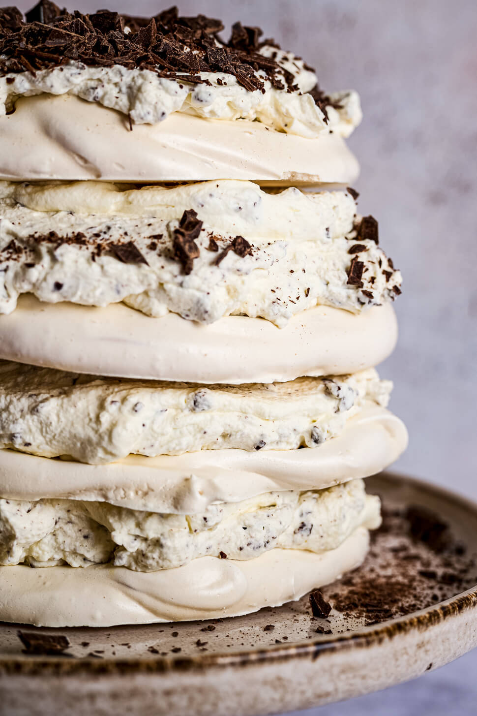 stracciatella schuimtaart