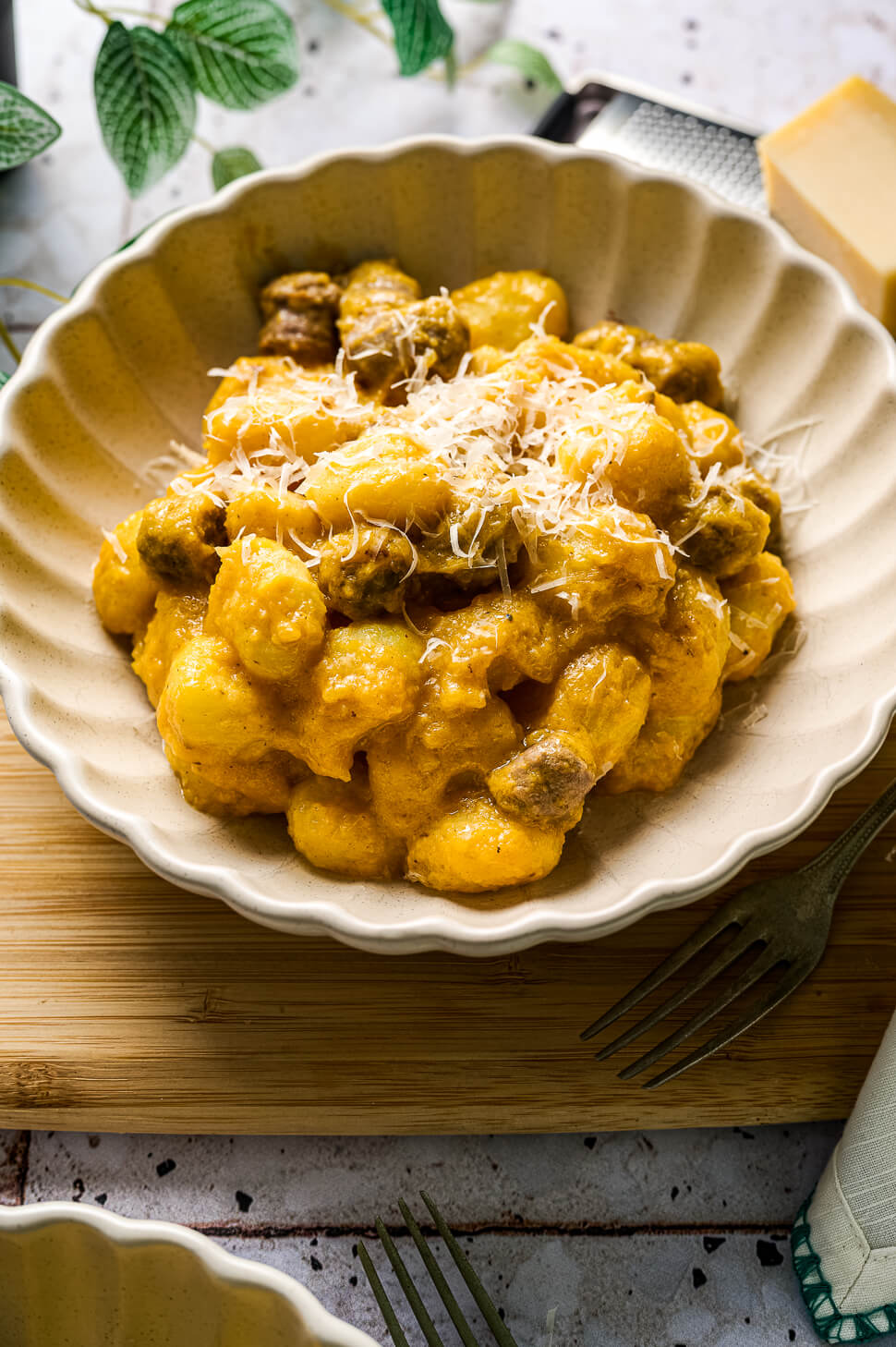 Gnocchi met pompoensaus