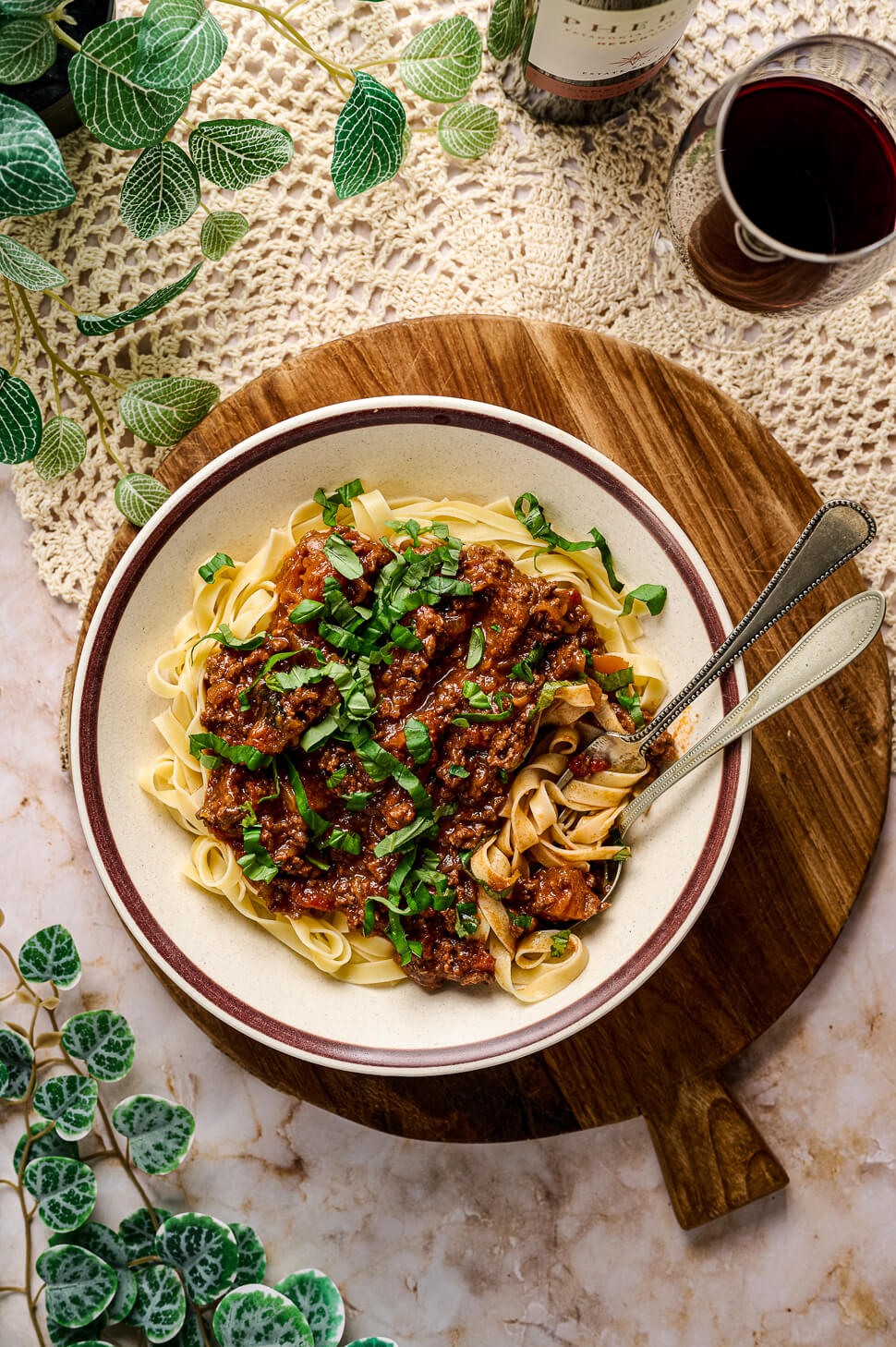 Pompoen bolognese saus
