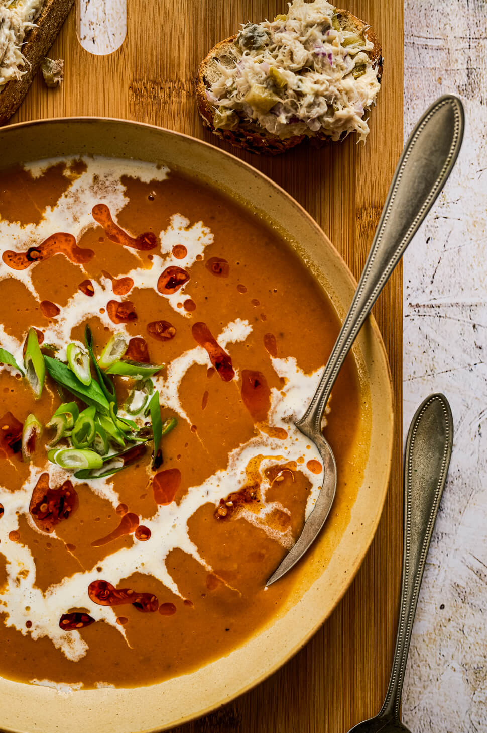 Geroosterde pompoensoep