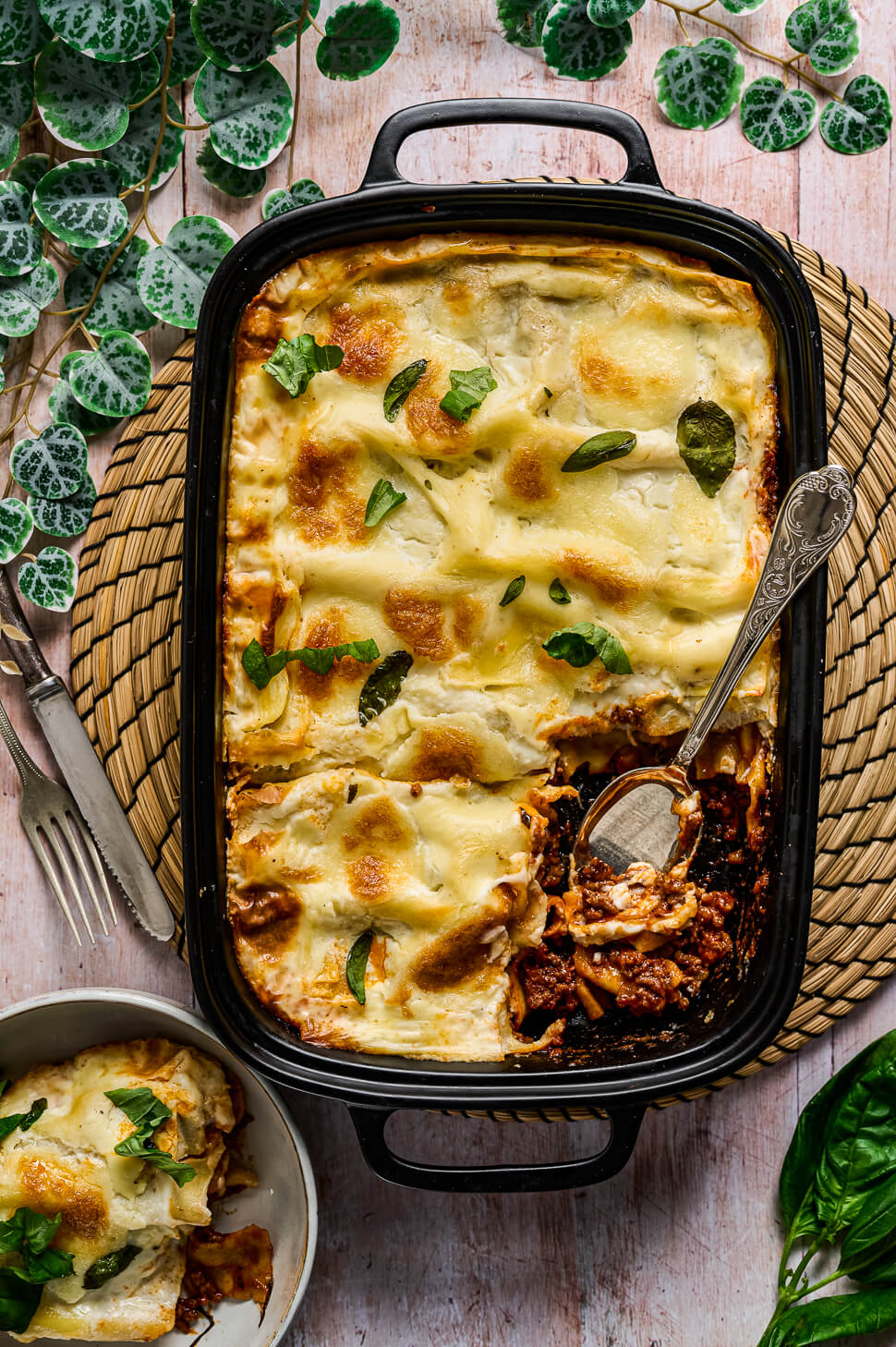 Lasagne bolognese met bechamelsaus