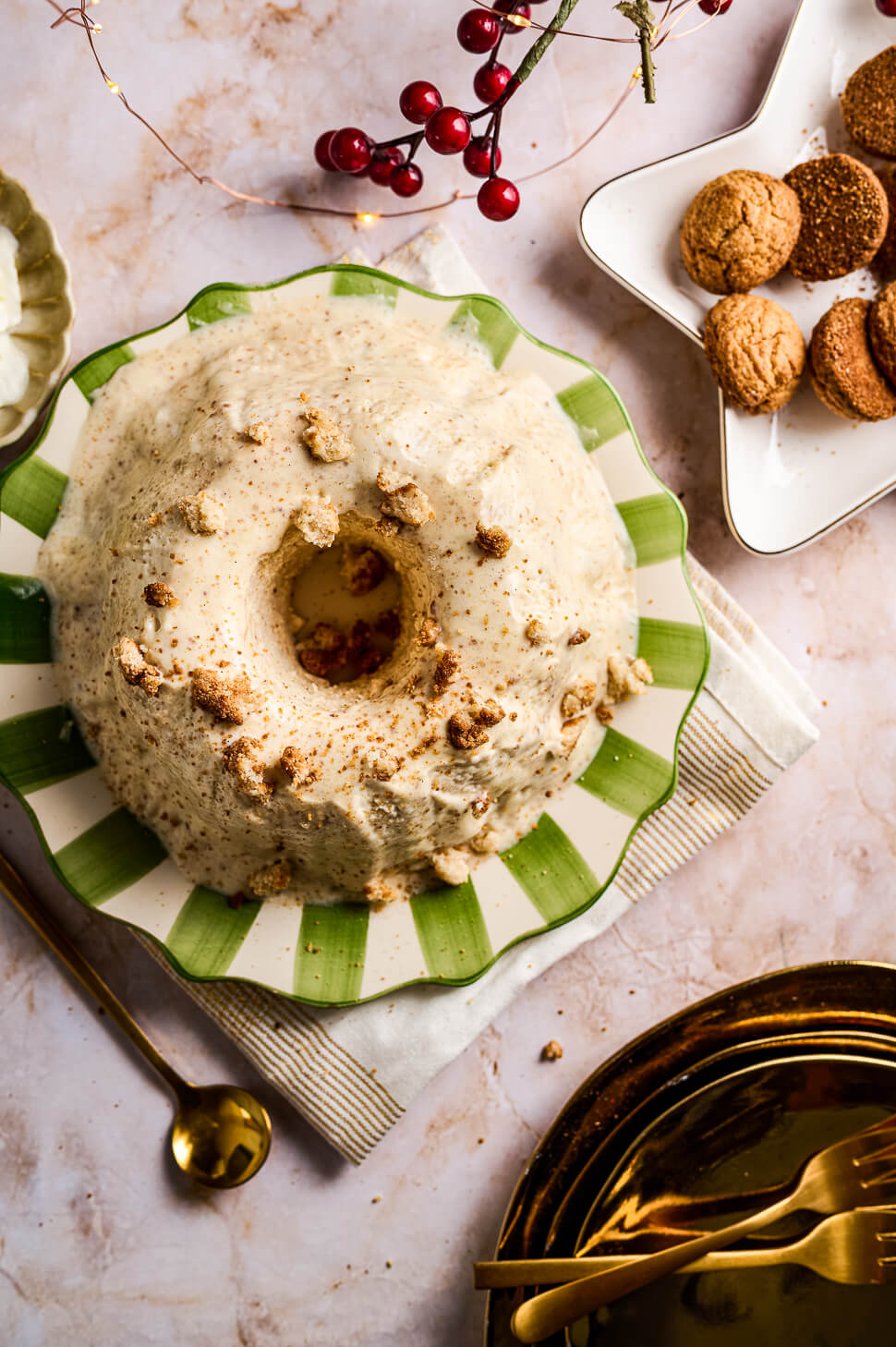 Bitterkoekjespudding maken