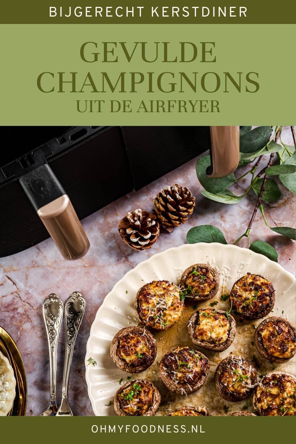 Gevulde champignons Airfryer recept