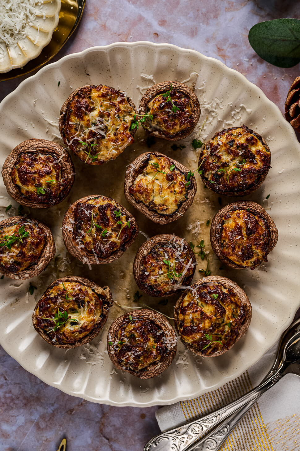 Gevulde champignons Airfryer