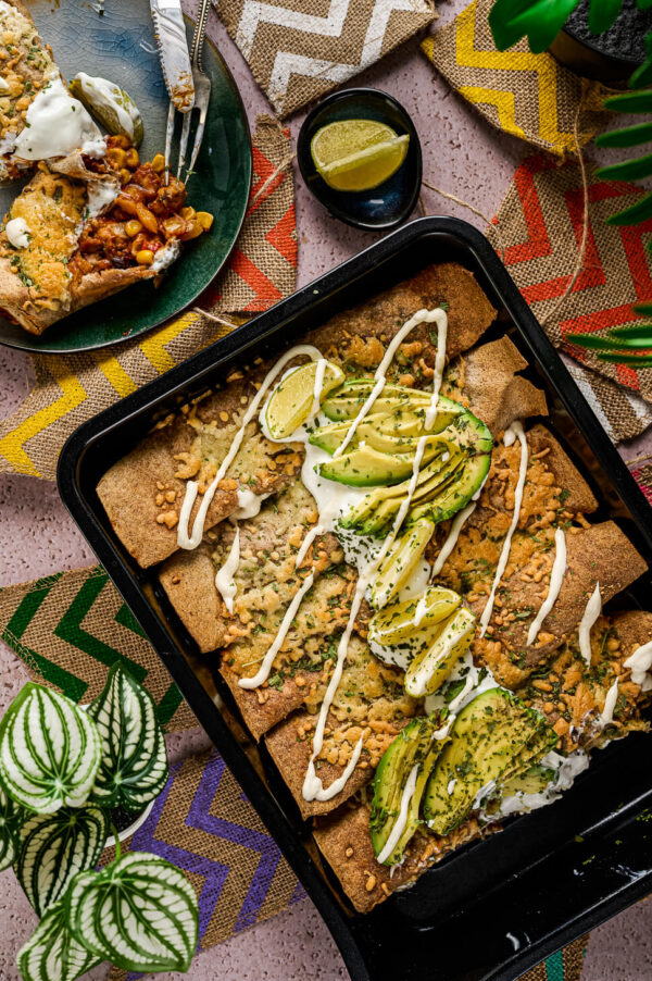 Mexicaanse wraps uit de oven