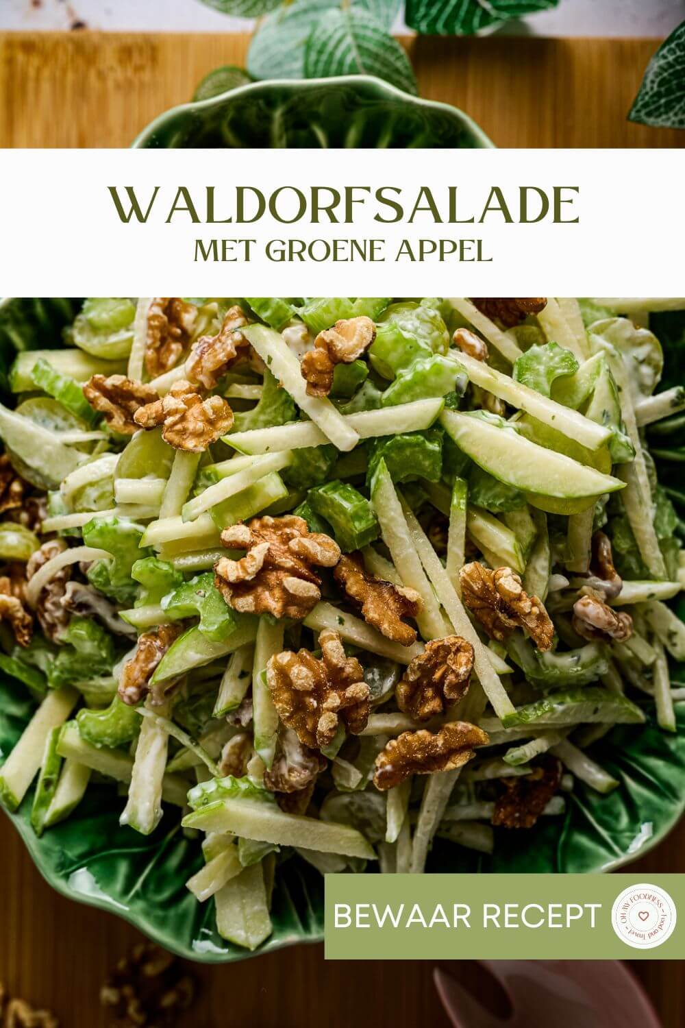 Waldorfsalade van tevoren maken