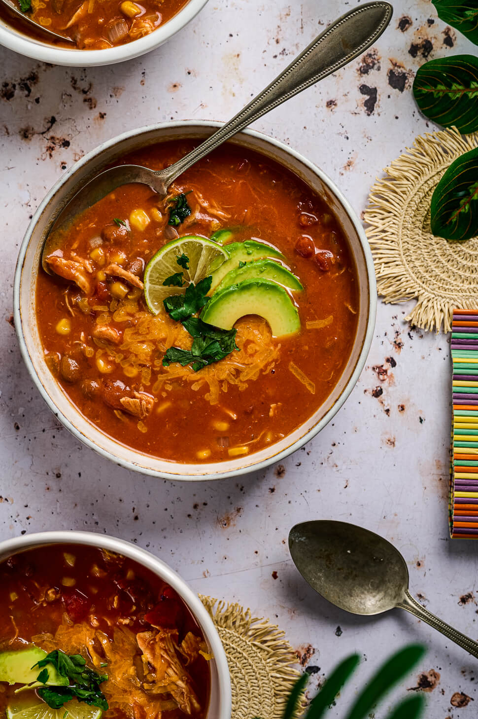 Taco soep met kip maken