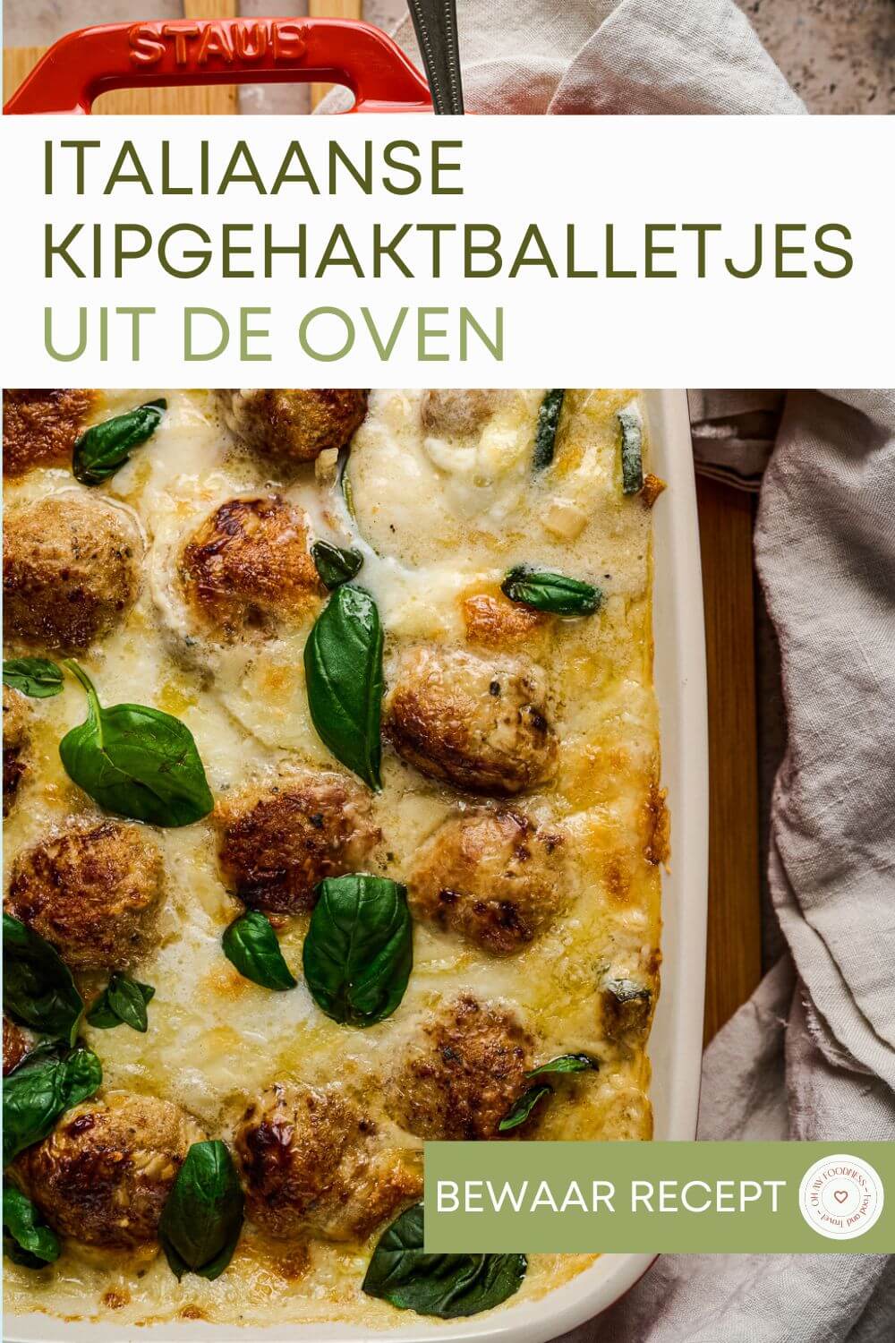 Kipgehaktballetjes uit de oven