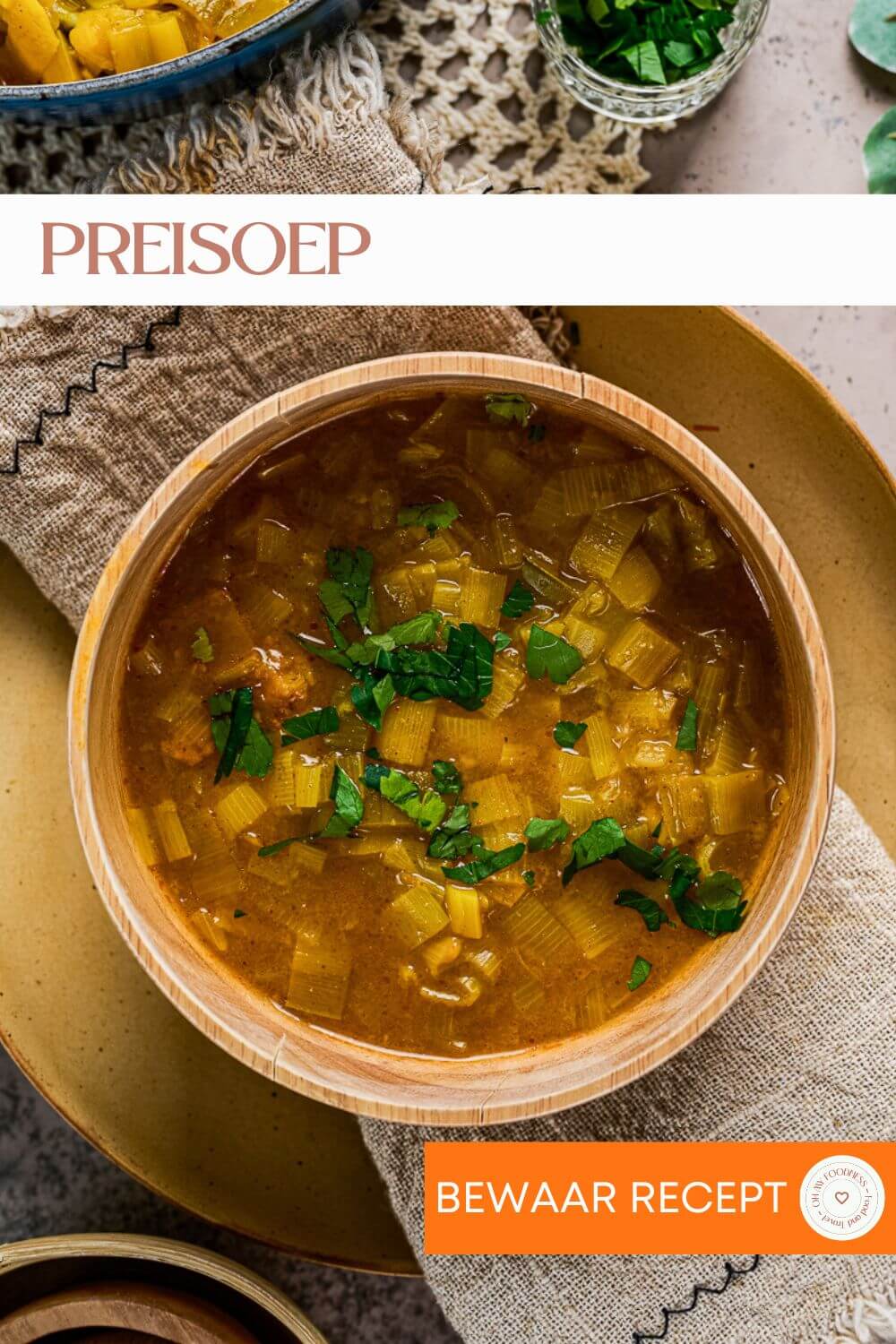 Preisoep zonder aardappel