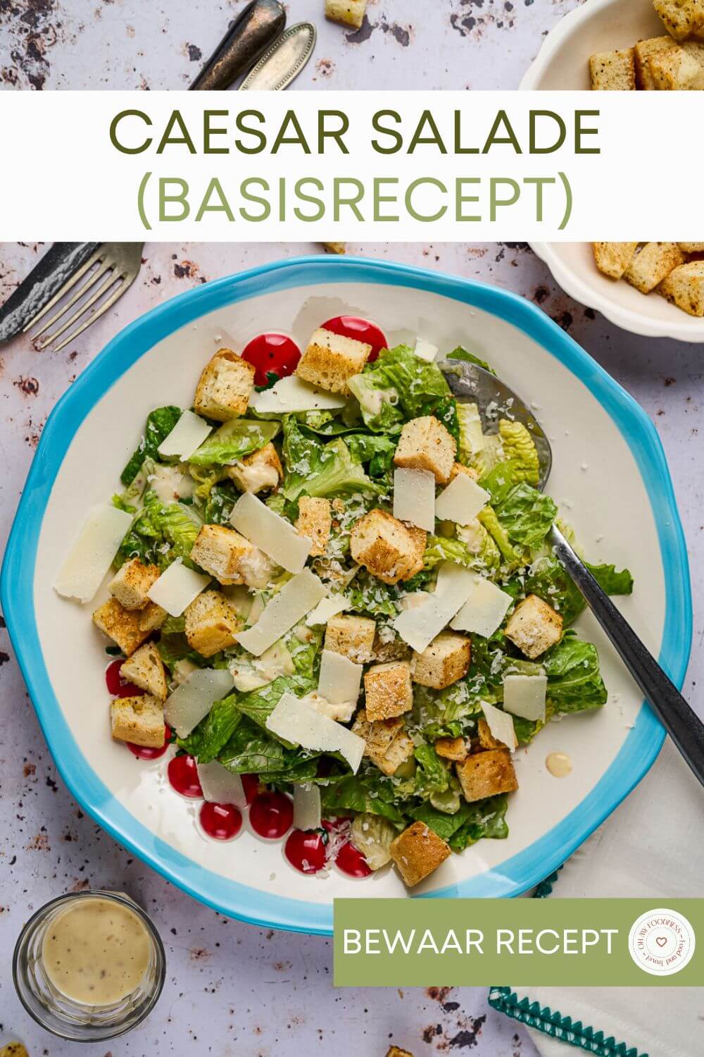 Caesar salade maken