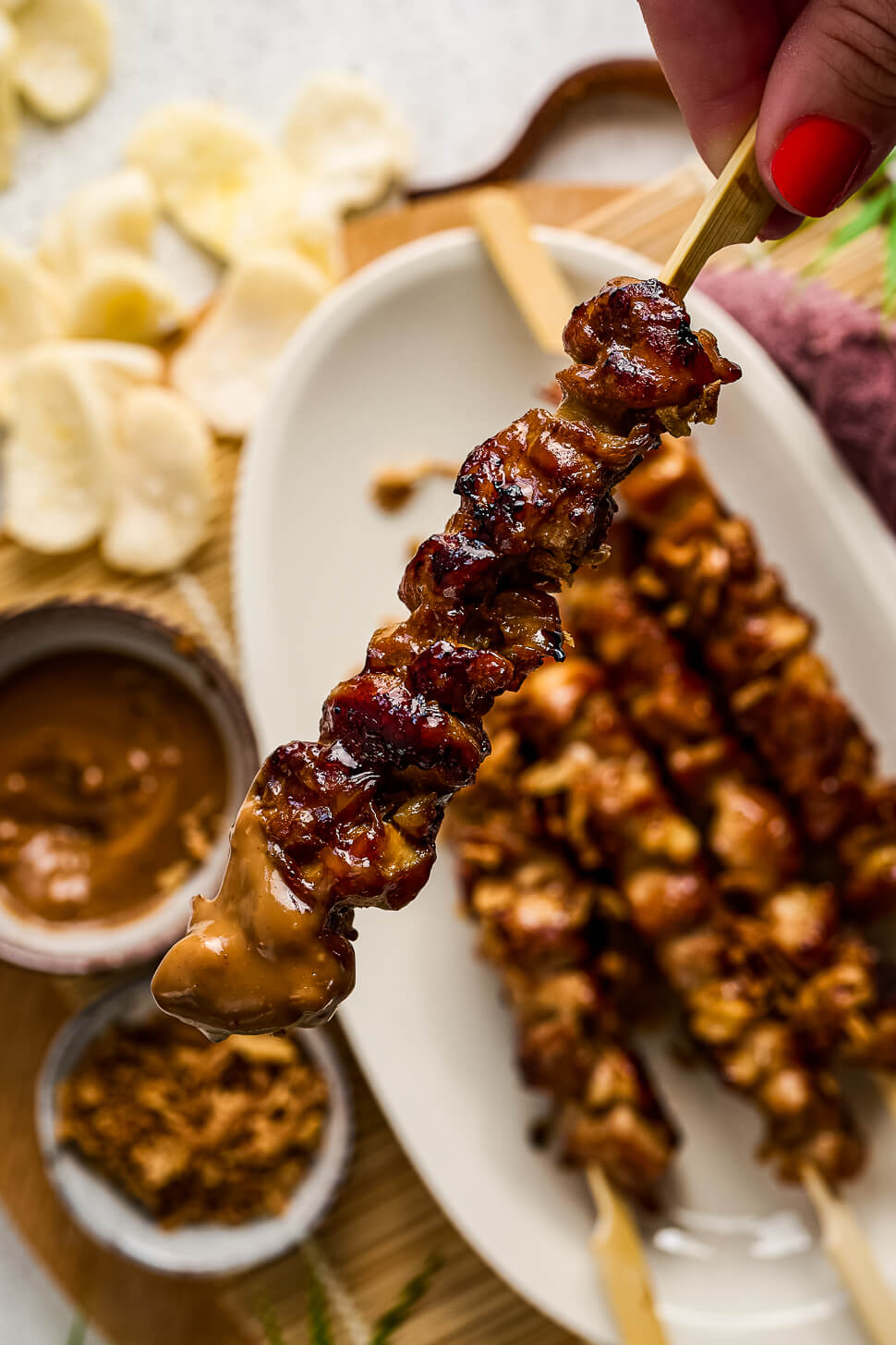 Kipdijsate recept