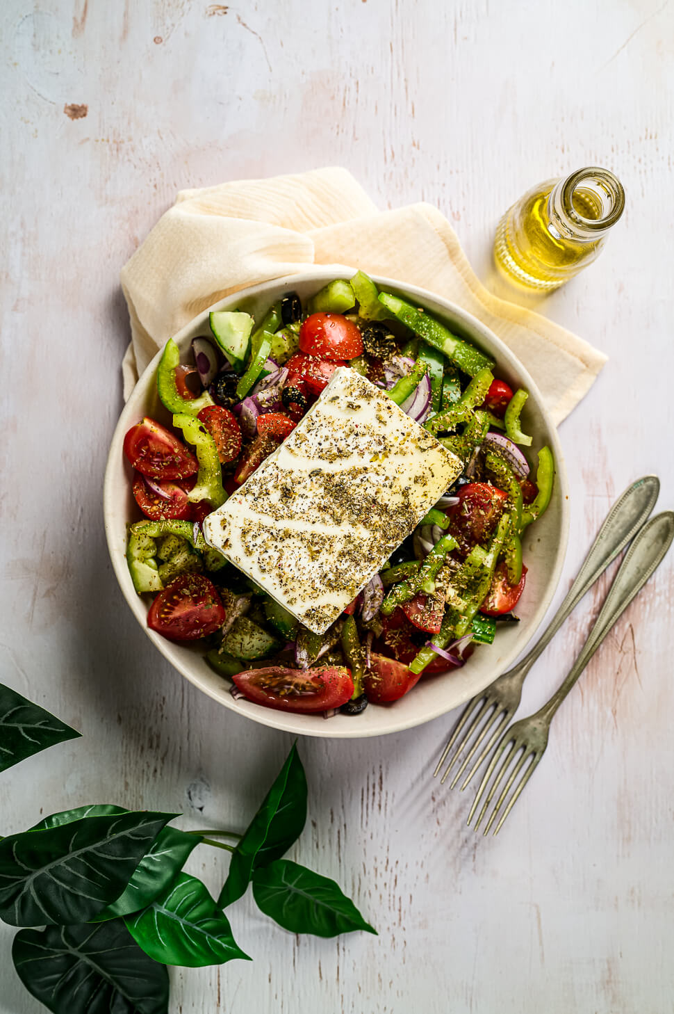 Griekse salade met feta