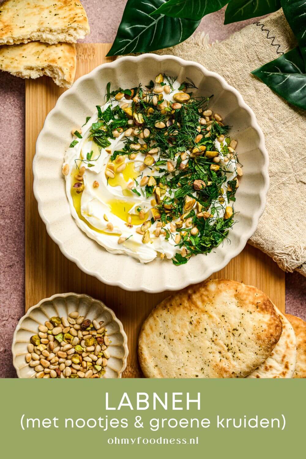Labneh met nootjes