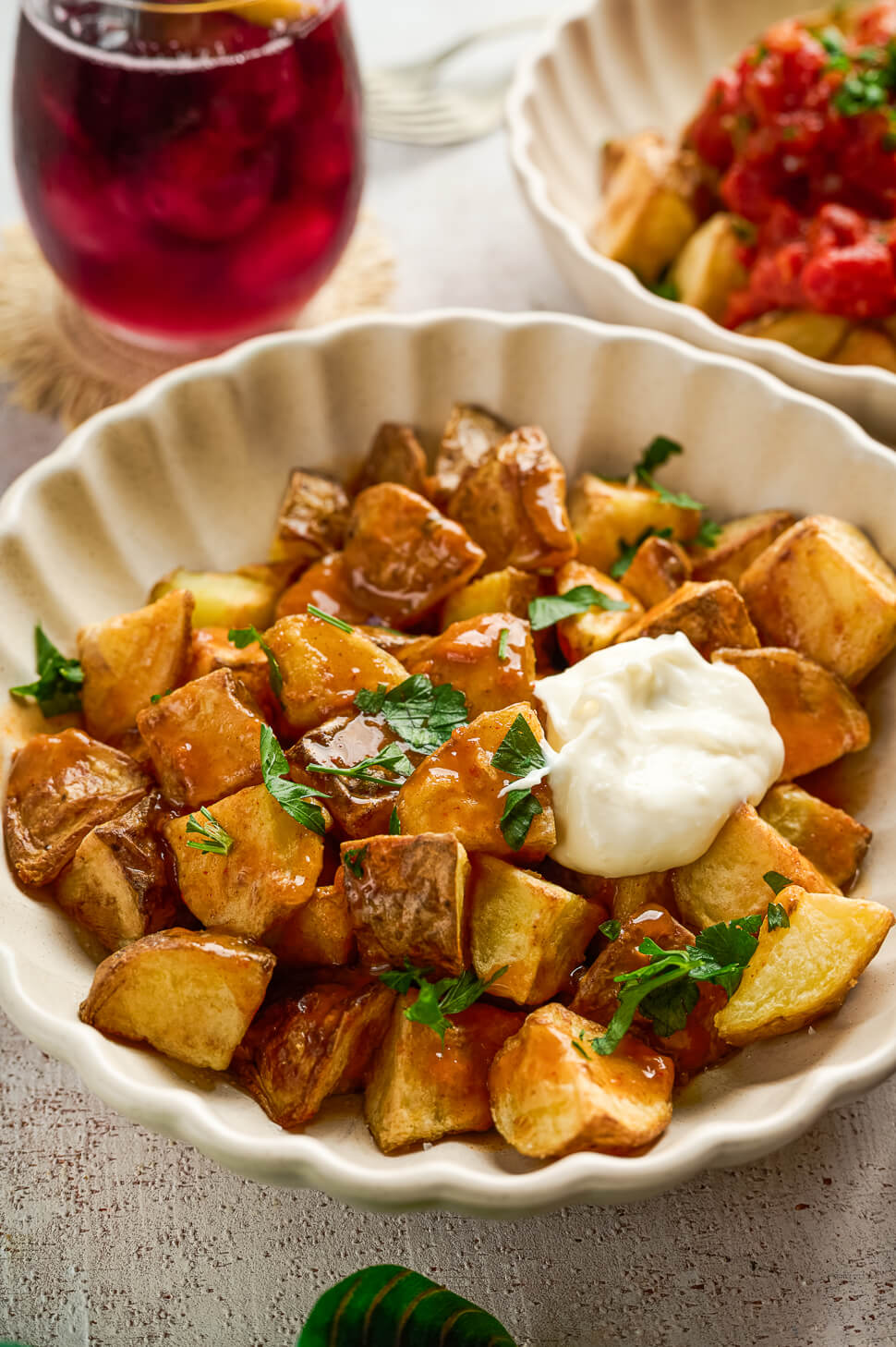 Patatas bravas Madrid style