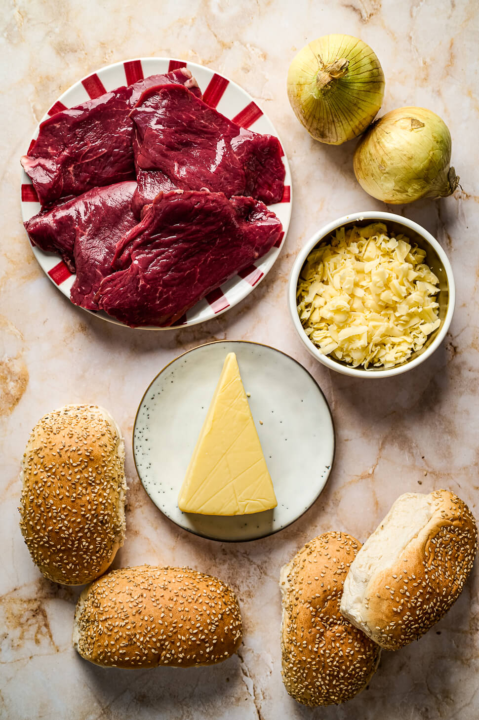 Philly cheese steak ingrediënten