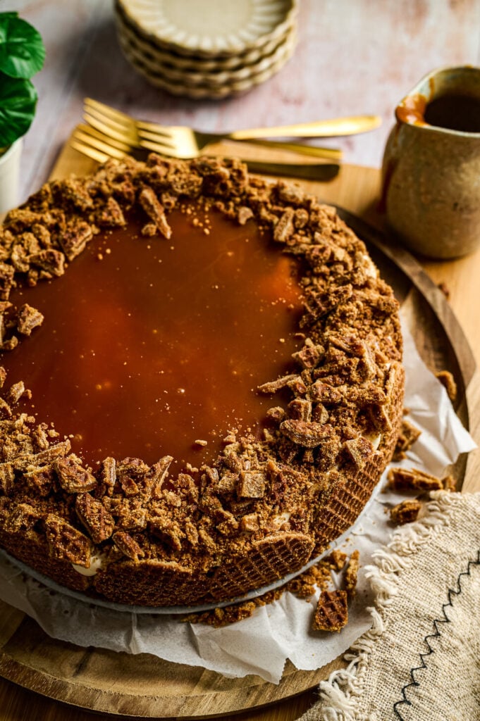 Stroopwafeltaart
